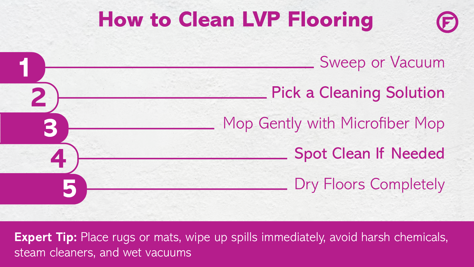 best way to clean lvp flooring