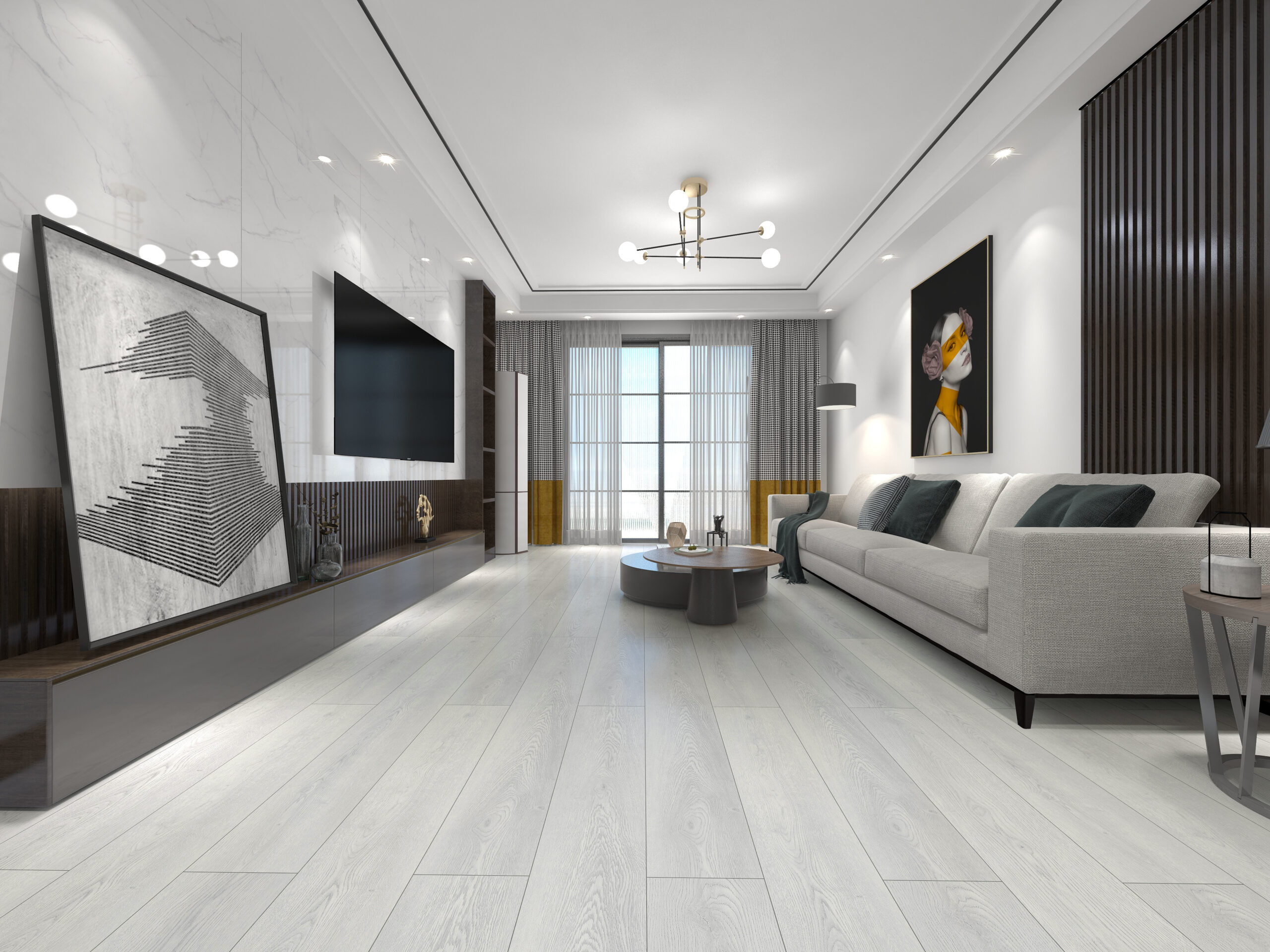 Still Loving Our Basement LVP  in 2023  Luxury vinyl plank flooring,  Living room remodel, Living room flooring