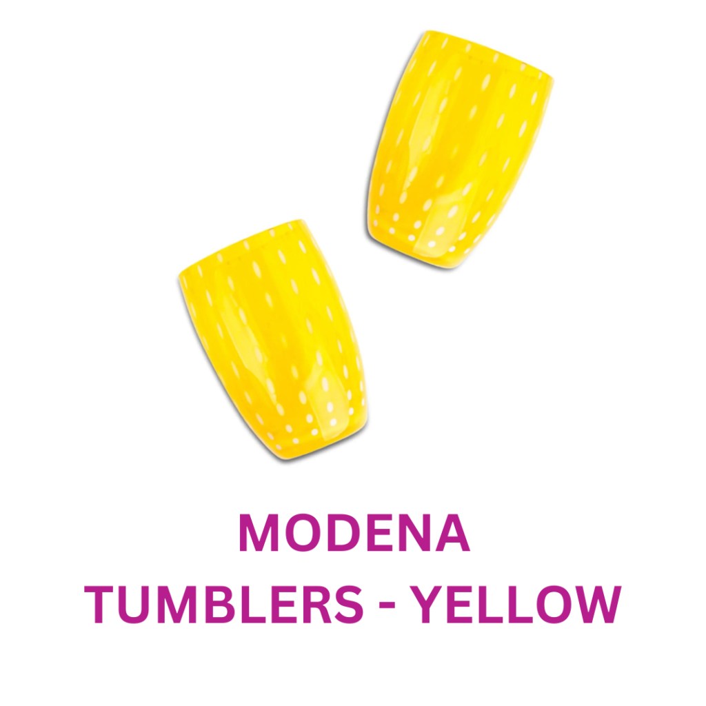 Modena Yellow Tumblers Drinkware